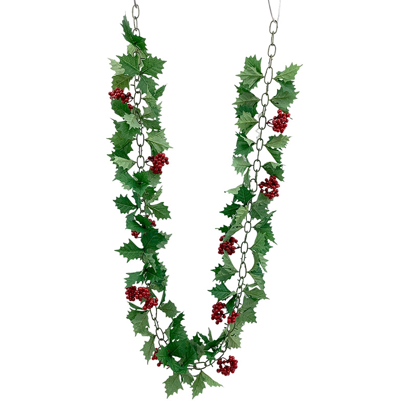 Christmas Cane Fall Party Garland Hanging Berry Wreath