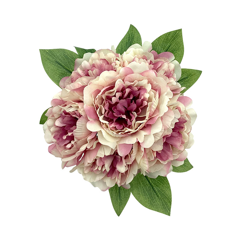 Peony artificial peony flower artificial flower wedding home flower art indoor and outdoor decoration artificial flower