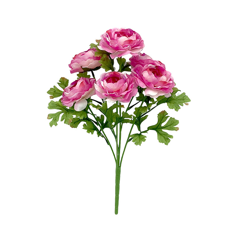 Artificial Buttercup Silk Flower Persian Buttercup Suitable for Home Wedding Decoration Flower Creation Flower Arrangement