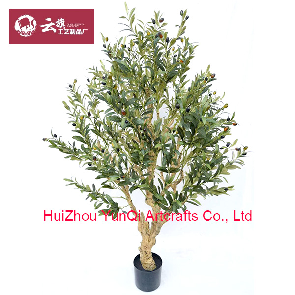 Yunqi Artificial Olive Tree Natural Stem with Fruit, 150cm