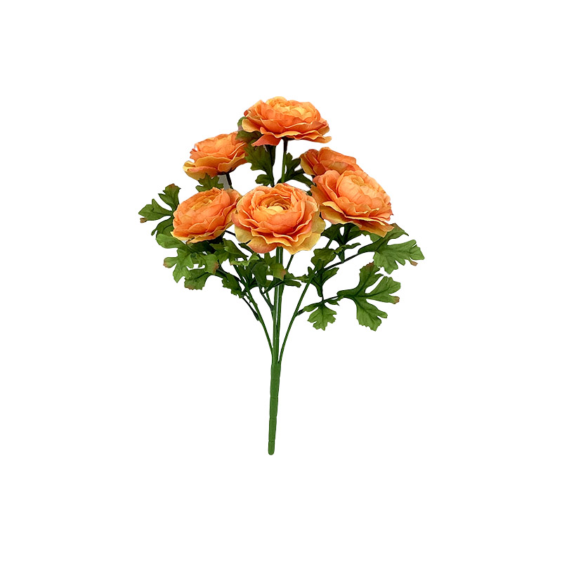 Single Stem Rayon Asian Ranunculus Bouquet Wedding Table Centerpiece Decoration